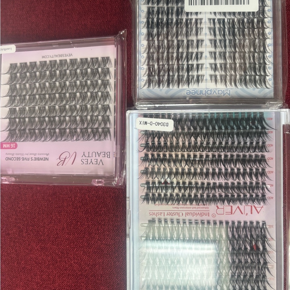 Verses Beauty and Aliver Eyelash Extensions- brand new- 3 packages & styles